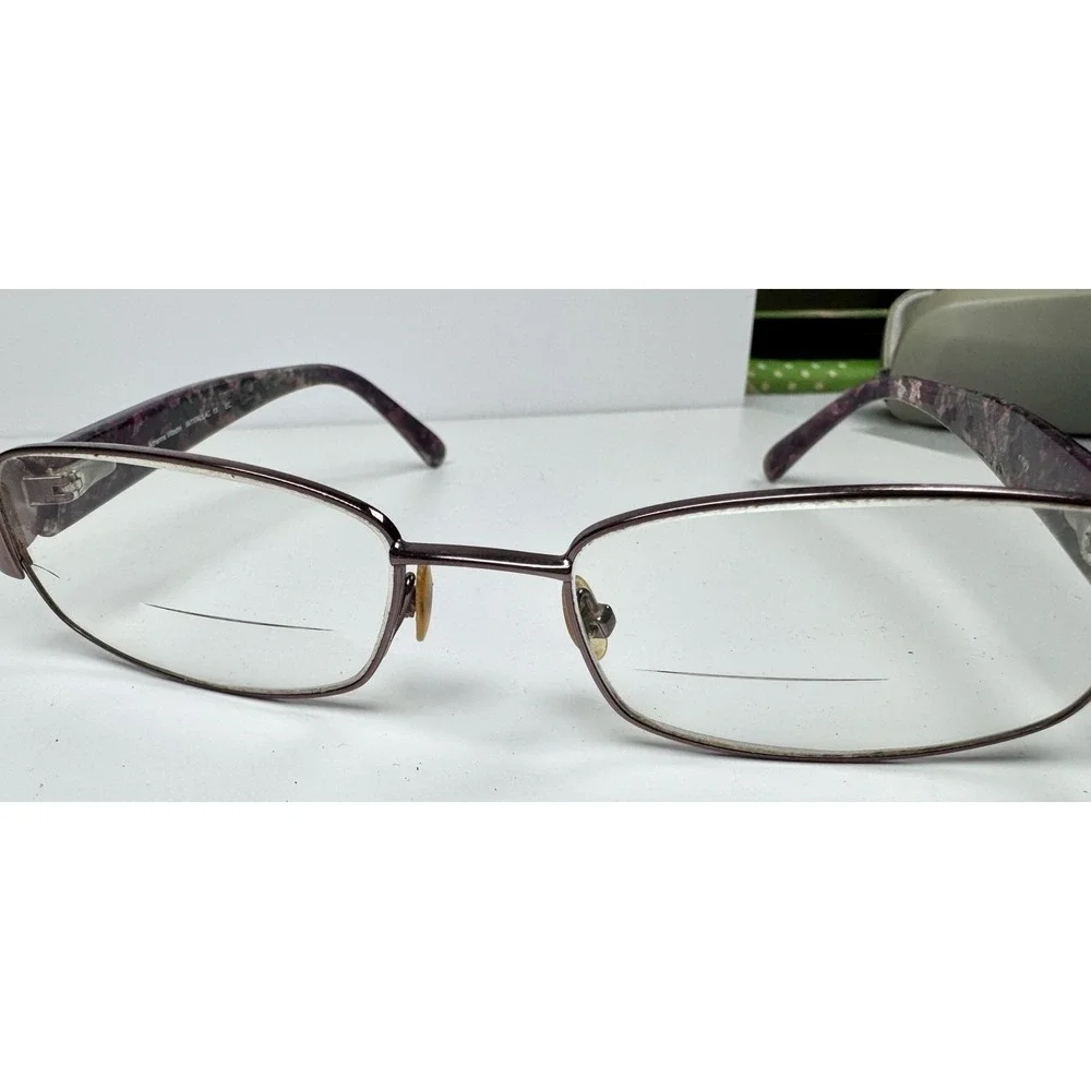 Adrienne Vittadini AV1104 Lilac Eyeglasses‎ 53-17-135 Purple Marble Frames Only
